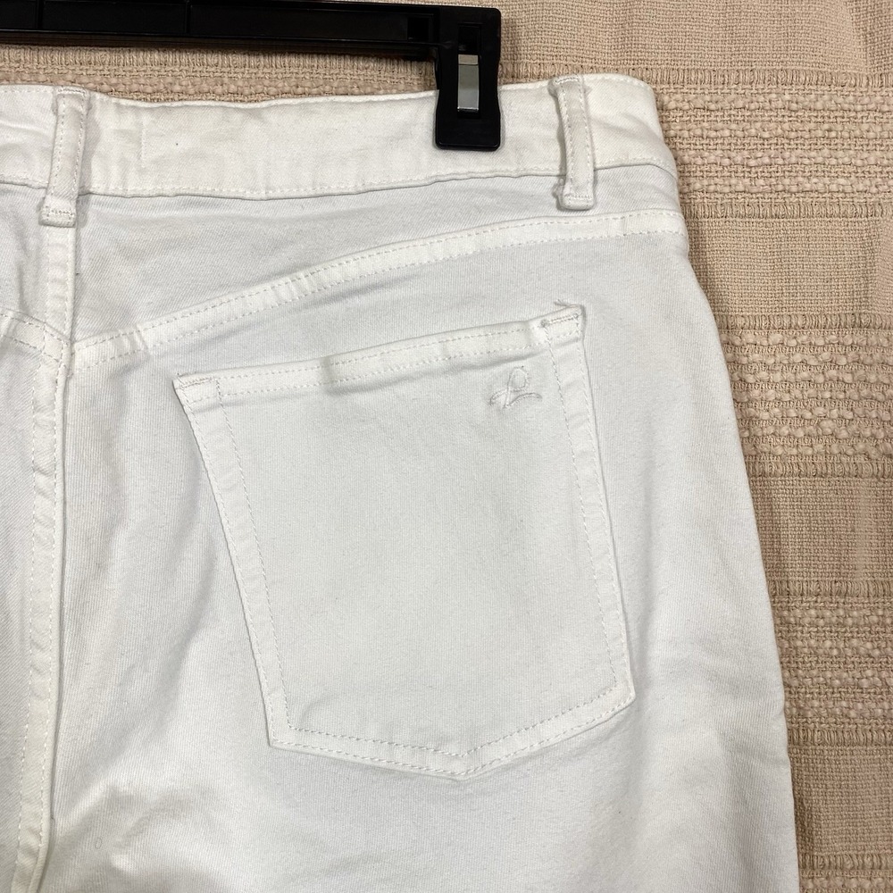 DL1961 Womens Sz 33 Margaux Instasculpt Ankle Skinny Jeans Hail White Cotton 27" - Picture 5 of 8